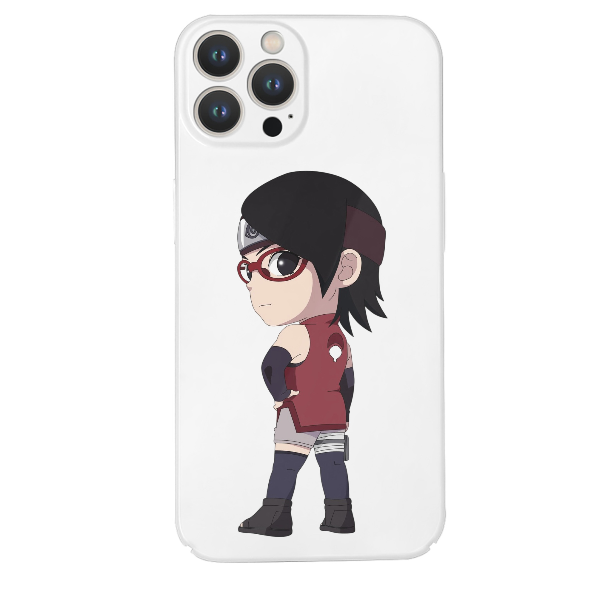 （画像用） NARUTO -ナルト- うちは サラダ Uchiha Sarada 【iPhone 14シリーズ対応】ハードケース